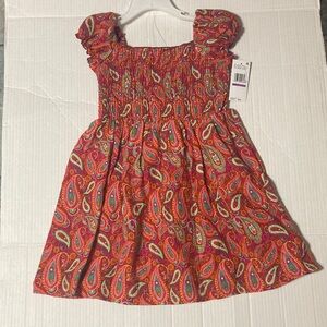 Blueberi Boulevard Size 5 Colorful Paisley Kids Dress